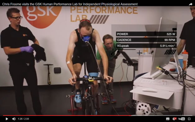 Chris Froome beim Training